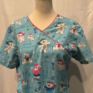 💜3/$15 Scrubstar Snow Bears Scrub